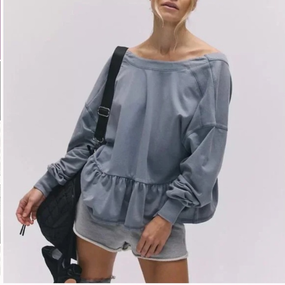 FREE PEOPLE Play Nice Layer Pullover Women's Size S White & Black - Picture 4 of 13